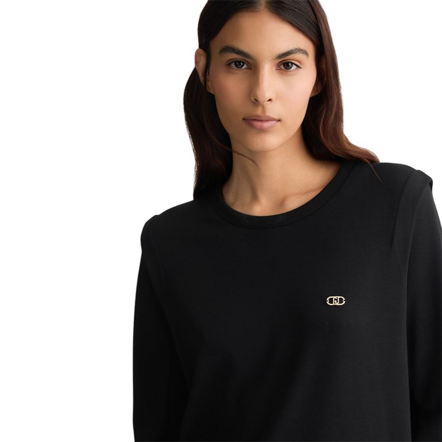 Felpa nera da donna Liu Jo | TA5039JS18222222